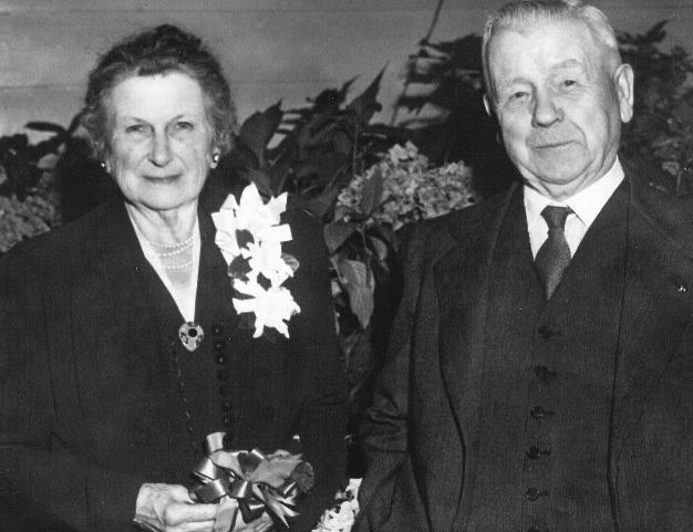 Martha & John Fulton at their golden wedding anniversary in 1947.